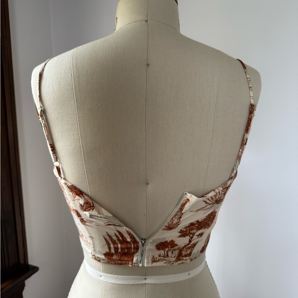 Cider Cream and Brown Patterned Top - Picture 2 of 3